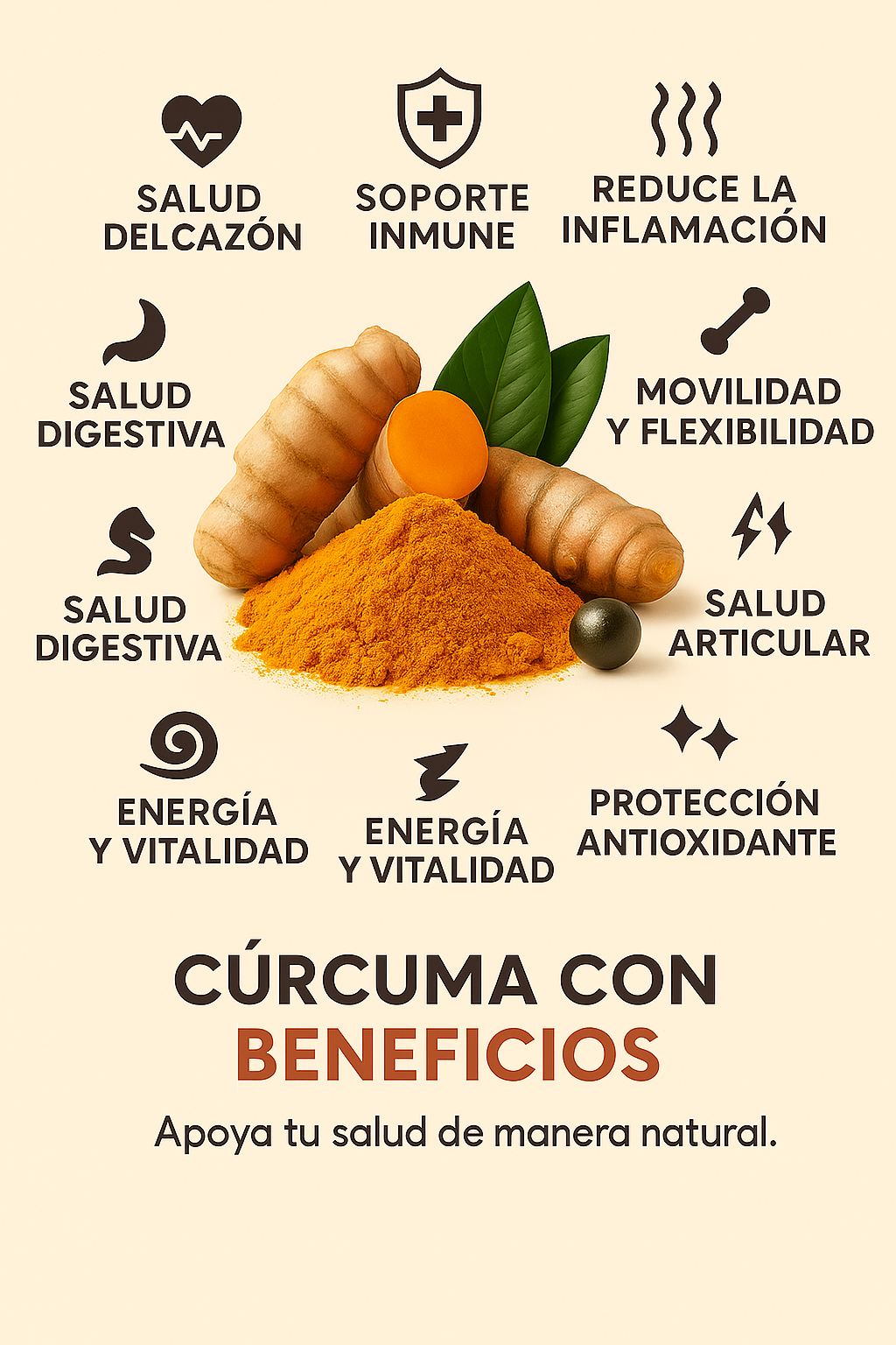 NaturSense - Cúrcuma 1000mg/Curcumina 95%
