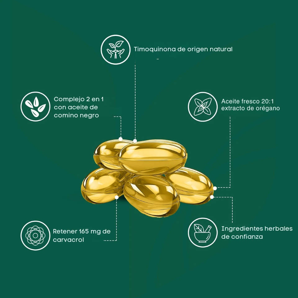 Cápsulas de Aceite de Orégano - NaturSense