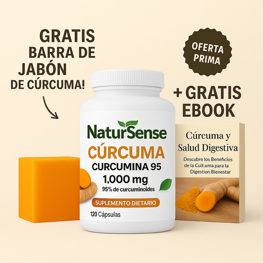 NaturSense - Cúrcuma 1000mg/Curcumina 95%
